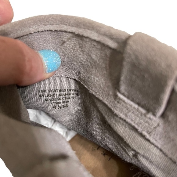 Splendid Grey Suede Stacked Heel Booties Size 9.5 - Picture 11 of 11